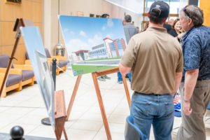 people enjoying art at BBCC