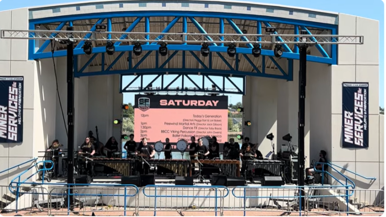 Viking Percussion performs at Spring Fest 2025
