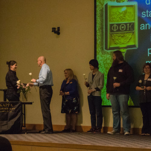 New student inducted to Phi Theta Kappa New student inducted to Phi Theta Kappa