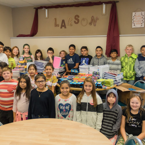 Veteran office donating school supplies Veteran office donating school supplies